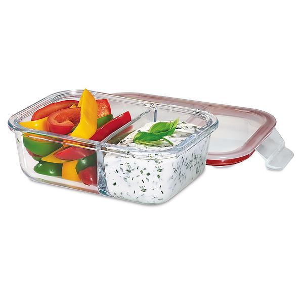 KUCHENPROFI Glass - lunchbox szklany dzielony duży