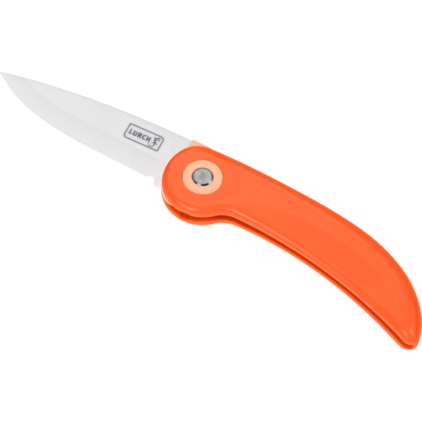 LURCH 7,5 cm pomarańczowy - nóż uniwersalny ceramiczny składany