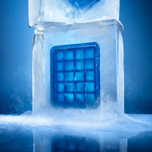 LURCH Ice Former Arctic - foremka do lodu silikonowa z pokrywką