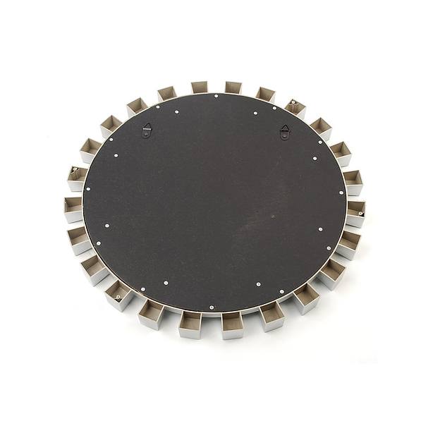 Lustro dekoracyjne w ramie MIRROR SREBRNE