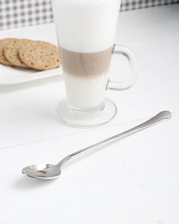 Łyżeczka koktajlowa do kawy latte i lodów ze stali nierdzewnej BOSTON 20,5 cm