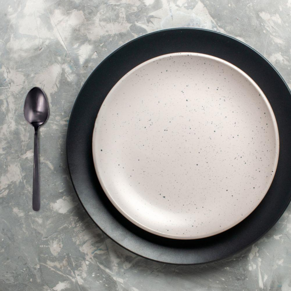 Łyżeczki do kawy i herbaty ze stali nierdzewnej BLACK STEEL 14,5 cm 6 szt.