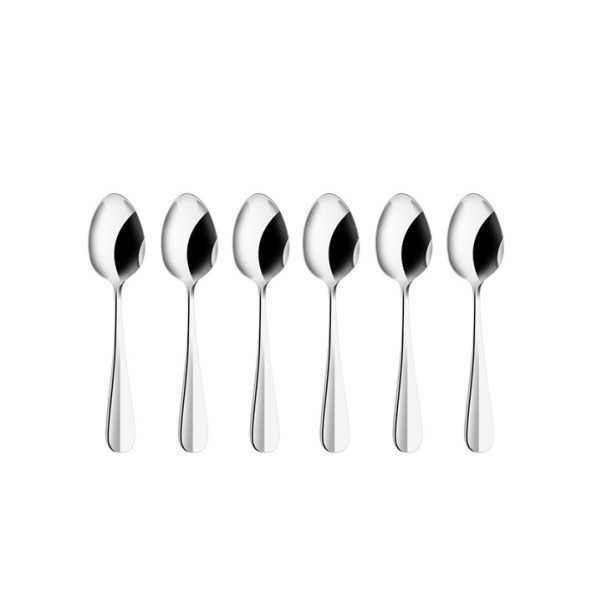 Łyżeczki do kawy i herbaty ze stali nierdzewnej w pudełku CAPRI 14 cm 6 szt. 
