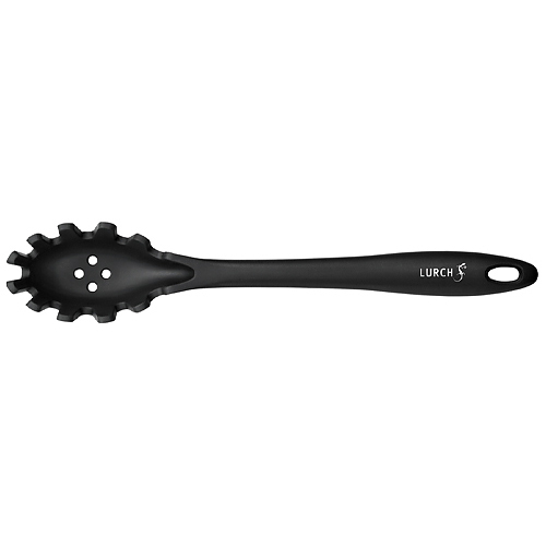 LURCH Black Tools 29 cm czarna - łyżka do makaronu nylonowa