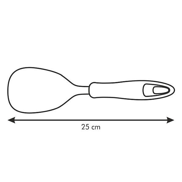 TESCOMA Presto 25 cm biała - łyżka kuchenna ze stali nierdzewnej