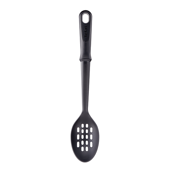 TEFAL Comfort K1291014 36 cm czarna - łyżka kuchenna do odcedzania plastikowa