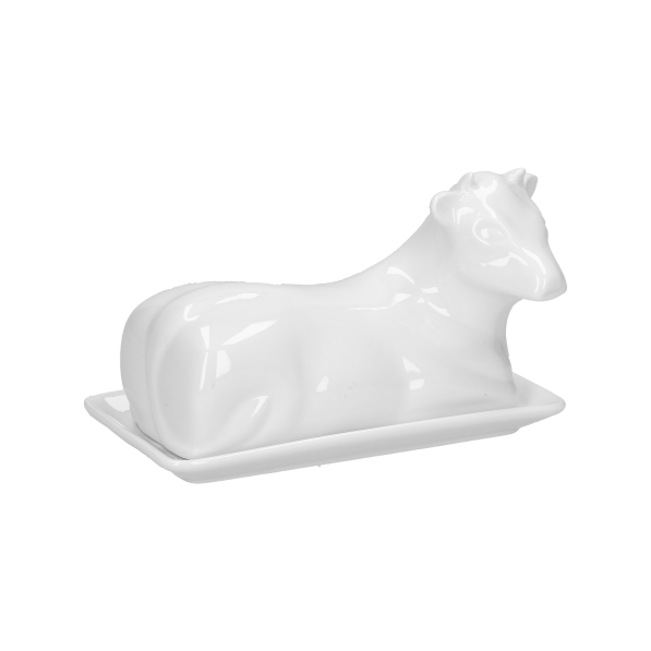 LA PORCELLANA BIANCA Mucchine - maselniczka porcelanowa