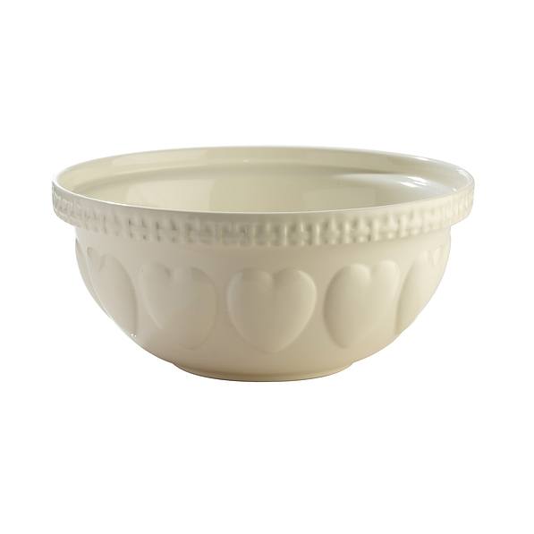 MASON CASH Hearts Cream 4 l - makutra / miska porcelanowa