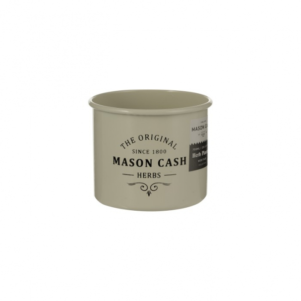 MASON CASH Heritage 10 cm - doniczka / osłonka na zioła ze stali nierdzewnej 