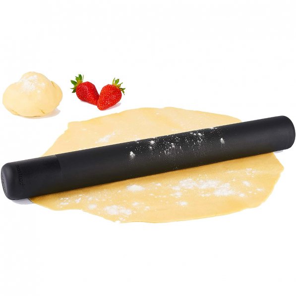 MASTRAD Rolling Pin 41 cm czarny - wałek do ciasta silikonowy