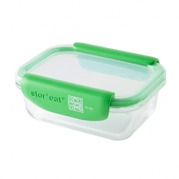 MASTRAD Smart 0,37 l zielony - pojemnik na żywność szklany z pokrywką