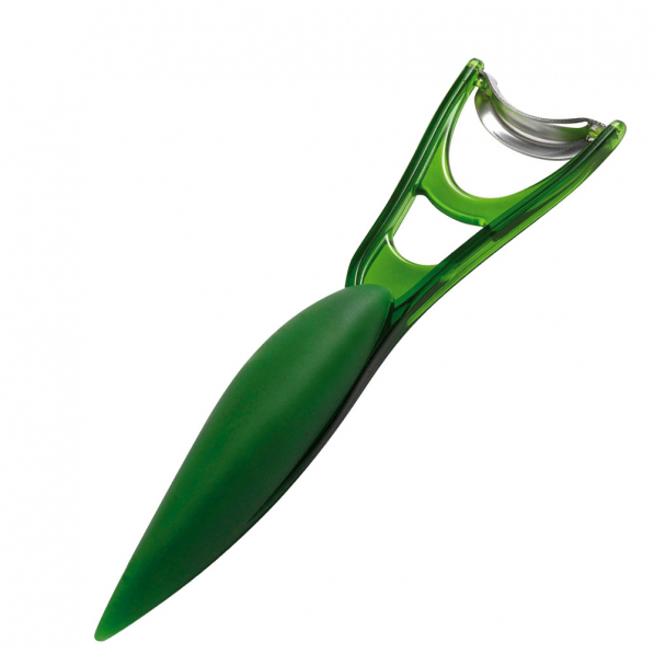 MASTRAD Sparris 19,5 cm zielona - obieraczka / obierak do szparagów plastikowy