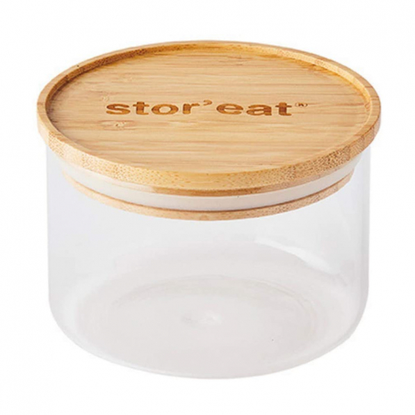 MASTRAD Storeat 0,4 l - słoik / pojemnik na produkty sypkie szklany z pokrywką