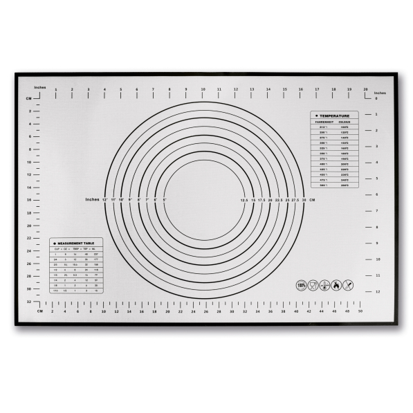 Mata / Stolnica z podziałką silikonowa TADAR SILICO 60 x 40 cm