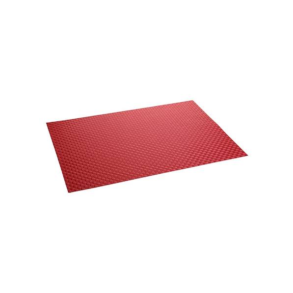 TESCOMA Flair Shine 45 x 32 cm czerwona - mata stołowa / podkładka na stół plastikowa