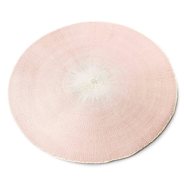 Mata stołowa / Podkładka na stół z włókien roślinnych MONDEX ECO COLOUR JASNORÓŻOWA 38 cm