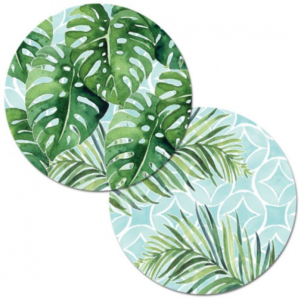 Mata stołowa / Podkładka na stół plastikowa dwustronna CALA HOME TROPICAL FOLIAGE 34 cm