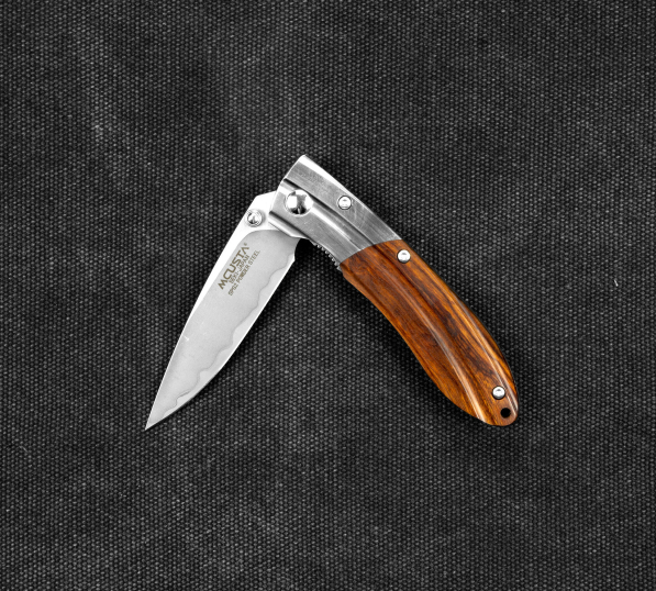 MCUSTA Shinra Mixture Iron Wood 7 cm - japoński nóż survivalowy składany ze stali proszkowej