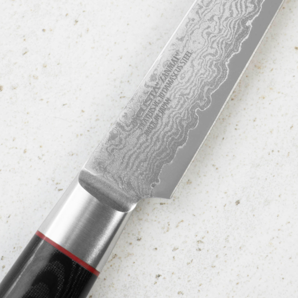 MCUSTA Pro Zebra 11,5 cm - japoński nóż do steków ze stali damasceńskiej