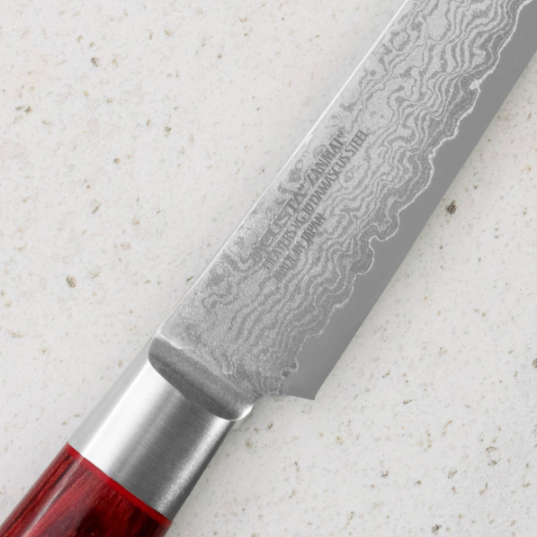 MCUSTA Pro Zebra 11,5 cm - japoński nóż do steków ze stali damasceńskiej