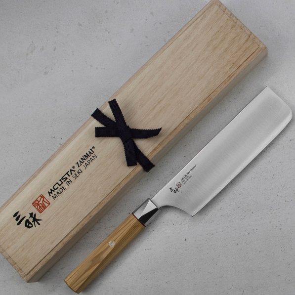 MCUSTA Zanmai Beyond Aogami Super 16,5 cm - nóż japoński Nakiri do warzyw ze stali nierdzewnej