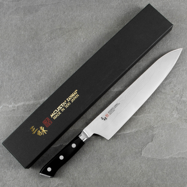 MCUSTA Zanmai Classic Damascus Pakka 24 cm - japoński nóż szefa kuchni ze stali damasceńskiej
