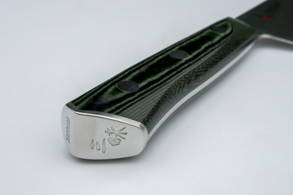 MCUSTA Zanmai Forest 27 cm zielony - nóż szefa kuchni ze stali nierdzewnej 