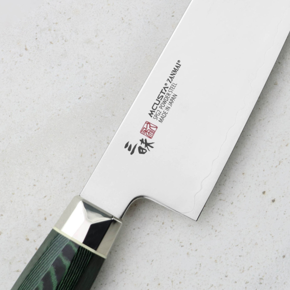 MCUSTA Zanmai Green Revolution 21 cm - nóż japoński Gyuto ze stali nierdzewnej
