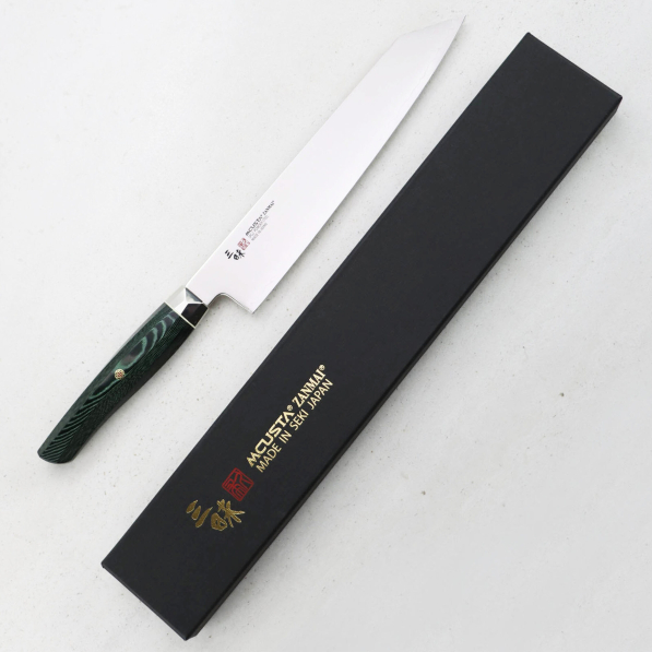 MCUSTA Zanmai Green Revolution 23 cm - nóż japoński Kiritsuke ze stali nierdzewnej 