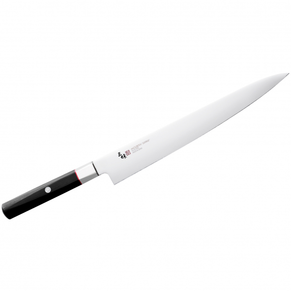 MCUSTA Zanmai Hybrid VG-10 27 cm czarny - nóż do porcjowania mięsa Sujihiki ze stali nierdzewnej 
