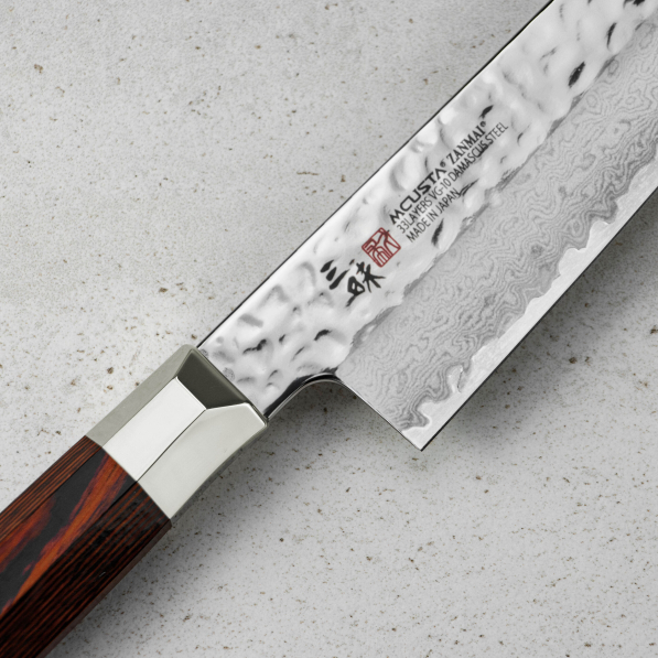 MCUSTA Zanmai Supreme Hammered 18 cm - japoński nóż szefa kuchni ze stali nierdzewnej