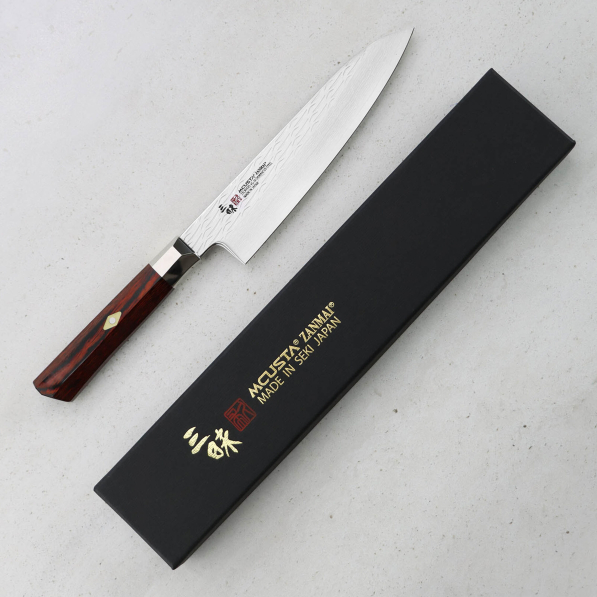 MCUSTA Zanmai Supreme Ripple 18 cm - japoński nóż szefa kuchni ze stali nierdzewnej