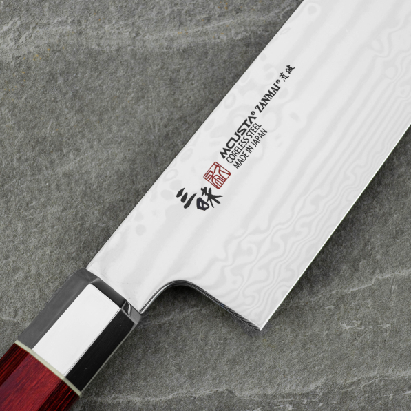 MCUSTA Zanmai Ultimate Aranami 18 cm - nóż japoński Santoku ze stali nierdzewnej 