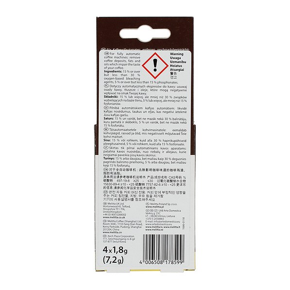 MELITTA Perfect Clean Tabs 4 szt. - tabletki czyszczące do ekspresów