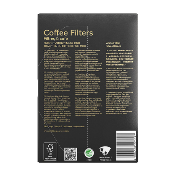 MELITTA Pour Over 1x4 40 szt. - filtry do kawy papierowe
