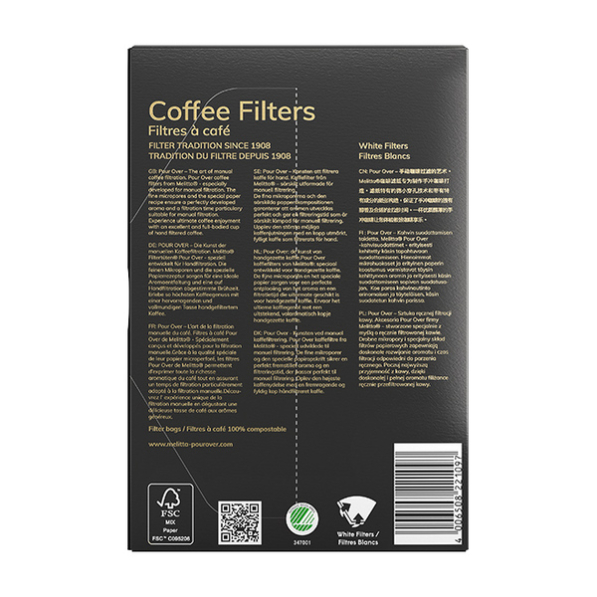 MELITTA Pour Over 1x4 40 szt. - filtry do kawy papierowe