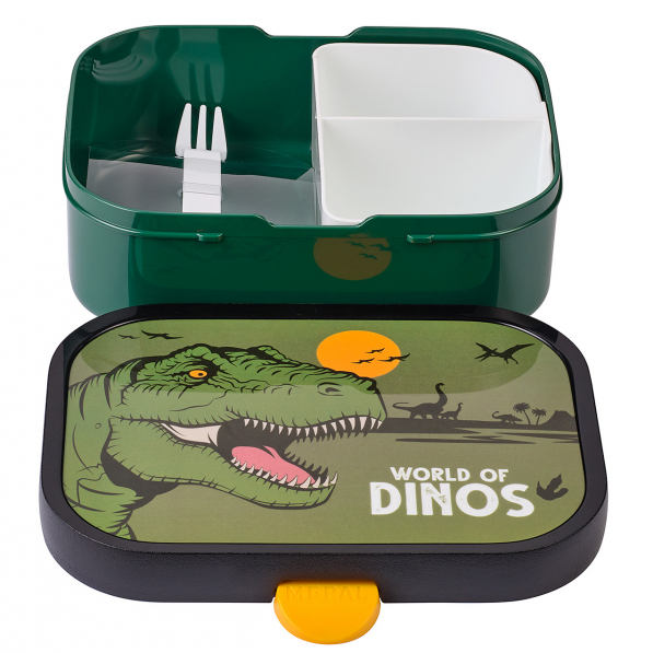MEPAL Campus Dino 0,75 l ciemnozielona - śniadaniówka / pojemnik na kanapki plastikowy