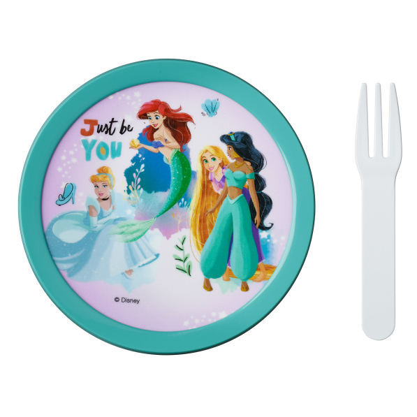MEPAL Campus Disney Princess - pojemnik na owoce z widelcem