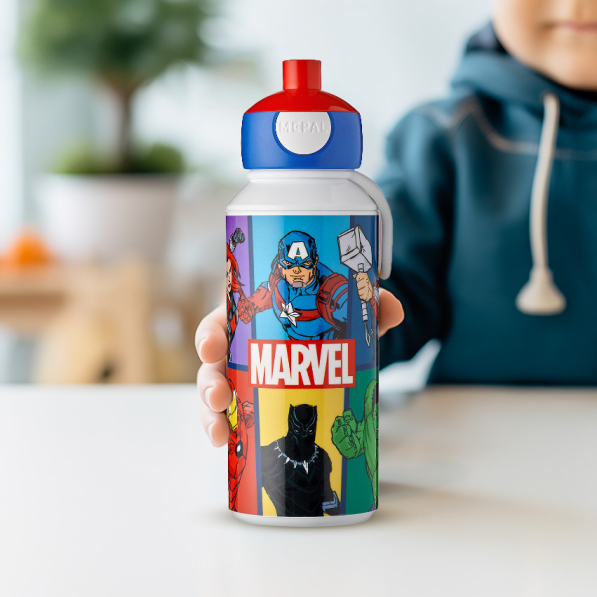 MEPAL Campus pop-up Avengers 0,4 l wielokolorowy - bidon plastikowy