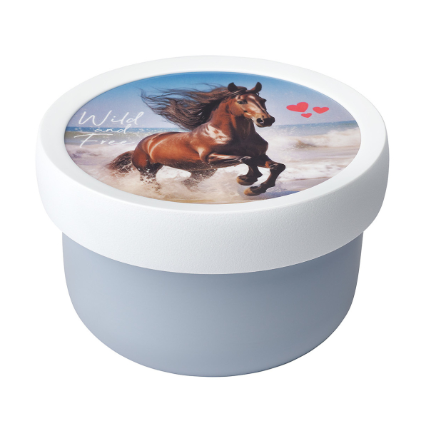 MEPAL Campus Wild Horse - pojemnik na owoce z widelcem
