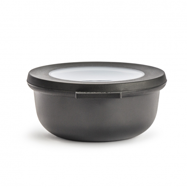MEPAL Cirqula Nordic Black 0,35 l czarna - miska kuchenna plastikowa z pokrywką