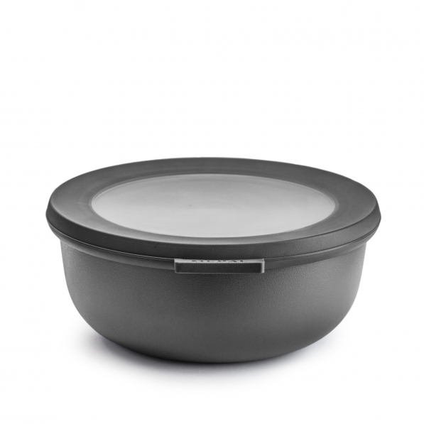 MEPAL Cirqula Nordic Black 0,75 l czarna - miska kuchenna plastikowa z pokrywką