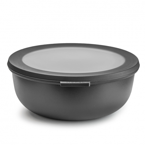 MEPAL Cirqula Nordic Black 1,25 l czarna - miska kuchenna plastikowa z pokrywką