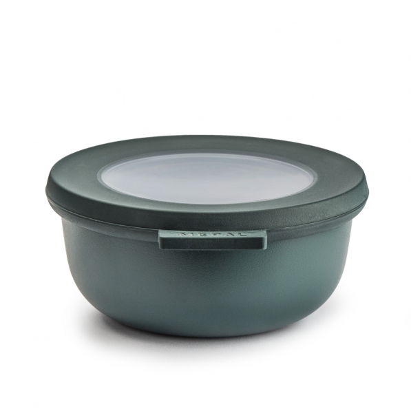 MEPAL Cirqula Nordic Pine 0,35 l ciemnozielona - miska kuchenna plastikowa z pokrywką