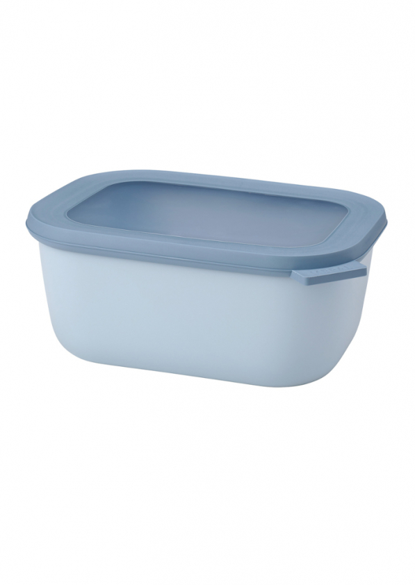 MEPAL Cirqula Oblong Nordic Blue 1,5 l niebieska - miska kuchenna plastikowa z pokrywką