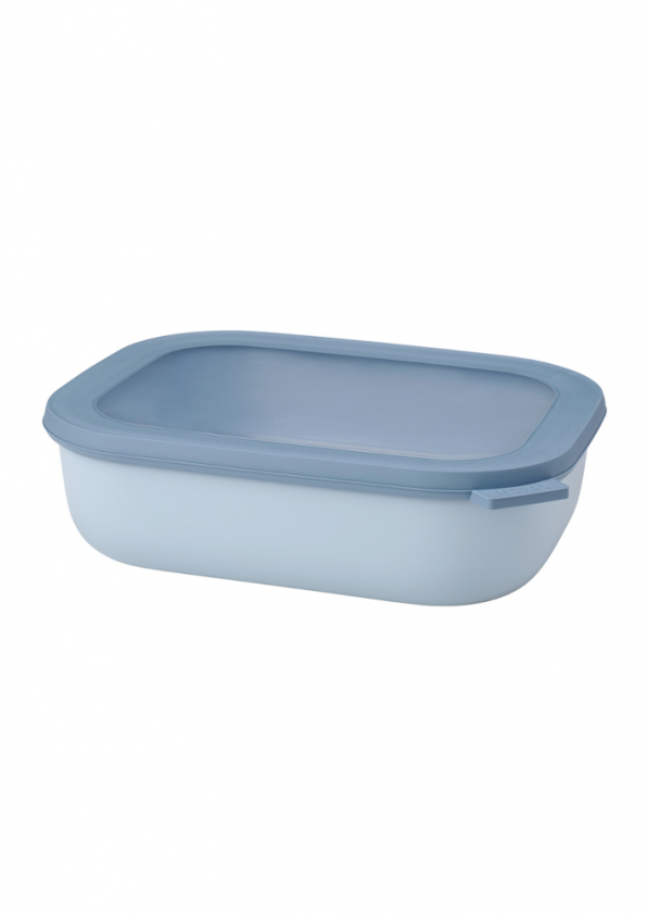 MEPAL Cirqula Oblong Nordic Blue 2 l niebieska - miska kuchenna plastikowa z pokrywką