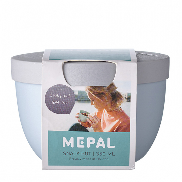 MEPAL Ellipse Snack Pot Nordic Blue 0,35 l niebieski - lunch box plastikowy