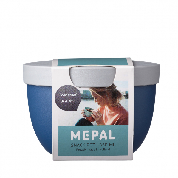 MEPAL Ellipse Snack Pot Nordic Denim 0,35 l granatowy - lunch box plastikowy