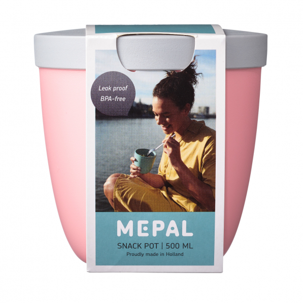 MEPAL Ellipse Snack Pot Nordic Pink 0,5 l jasnoróżowy - lunch box plastikowy