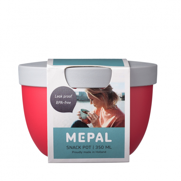 MEPAL Ellipse Snack Pot Nordic Red 0,35 l czerwony - lunch box plastikowy